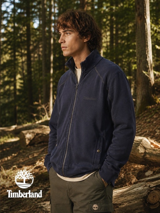 Timberland Other - Timberland Full-Zip Cotton Sweatshirt Jacket - Navy Blue - Size L